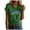 Green, variant on Vintage Flowers V Neck Shirt for Women Boho Floral Wildflowers Graphic Tee Casual Cottagecore Summer T Shirt (Green, XL)
