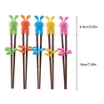 thumbnail image 1 of 1 Pair Child Chopsticks Cartoon Reusable Tableware Set Non-Slip Hand-held Learning Chop Sticks for Beginner Toddlers Boys Girls No.4, 1 of 9
