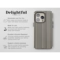 thumbnail image 5 of Striped Black and Cream Tough Phone Case – Minimalist, Vibrant Pastel Aesthetic, Cute Gift for iPhone 16 15 14 Pro Max, Samsung S25 S24 S57, 5 of 5