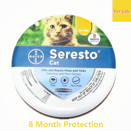 Seresto Flea and Tick Prevention Collar for Cats, 8 Month Flea and Tick Prevention , 2 PACK