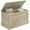 Natural Wood, variant on HOMCOM Modern Storage Chest, Living Room Wooden Box, 39.4", White