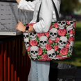 thumbnail image 7 of Balery Skull and Roses Beach Travel Bag - Water-Resistant, Large Capacity Lightweight Tote with 7 Pockets for Women and Men - Perfect for Beach, Pool, Gym, and Travel, 7 of 7