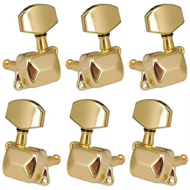 Toystoory Afinador de 6 piezas, clavija de cuerda profesional, rodillos de cuerdas, piezas de afinación, ajuste de instrumentos, clavijas de guitarra para Artesanía Tipo 1 Toystoory HA060577-01