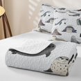 thumbnail image 4 of Erosebridal Aquatic Cartoon Quilt Full,Multi Seal Ocean Wildlife Pattern Full Bedspread Sets For Boys,3pcs, 4 of 7