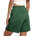 thumbnail image 4 of MOSHU Womens Cotton Shorts Drawstring Waist Sweat Shorts for Women Summer Casual Shorts with Pockets, 4 of 10