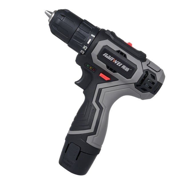Ensembles de Perceuse Sans Fil Perceuse Électrique 25+1 Réglage du Couple pour Reconstruction Domestique, Bricolage, Menuiserie, Travaux Paysagers, Entretien Automobile Batterie 16.8V 1500mah, Prise US