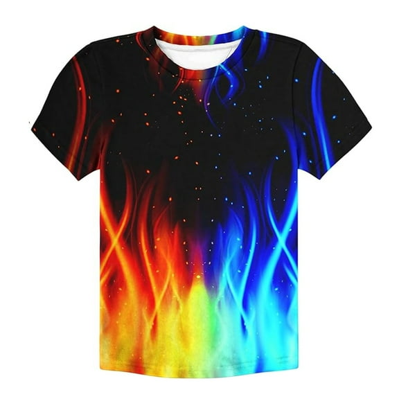 Byoo Toddler Boys T Shirt Short Sleeve Crew Neck T-Shirt Kids Casual Sports Tshirt Top