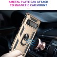thumbnail image 5 of Compatible with Google Pixel 6 Pro Case Built-in 360 Ring Holder Kickstand, Extreme Protection Military Armor Magnetic Car Dual Layer Protective Heavy Duty Phone Cover For Google Pixel 6 Pro,Gold, 5 of 8