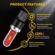 thumbnail image 5 of Riwesomey 2 uds 30W LED 1156/1157 bombillas LED luces de señal de coche 12/24V 1200Lm lámpara de freno 1860 Chip 6500K T20/T25 accesorio de iluminación Bombillas para automóviles luz roja tipo 3, 5 of 8