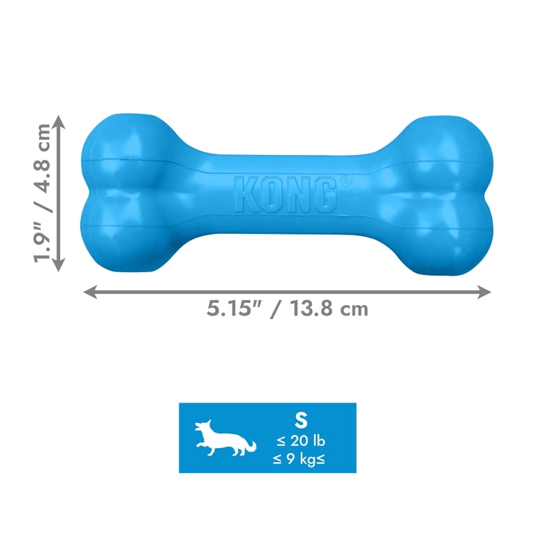 KONG Puppy Goodie Bone, Small Blue Chew Toy photo 5
