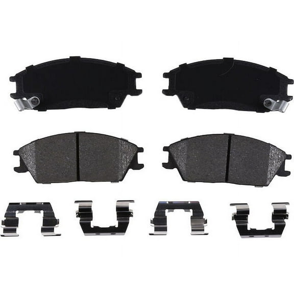 Front Brake Pad Set - Compatible with 1995 - 2005 Hyundai Accent 1996 1997 1998 1999 2000 2001 2002 2003 2004