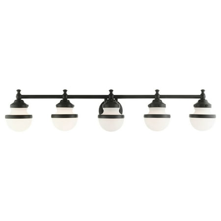 

Livex Lighting 5715 Oldwick 5 Light 42 Wide Vanity Light - Black