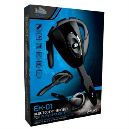 gioteck ex-01 bluetooth headset for ps3