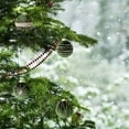 thumbnail image 4 of Yhmxh 4 Pcs Velvet Christmas Balls Set 3.14 inches Glitter Christmas Tree Ornaments Decoration Flocked Christmas Ball Xmas Balls Ornaments Xmas Tree Hanging for Indoor Outdoor Holiday Party Decor, 4 of 6