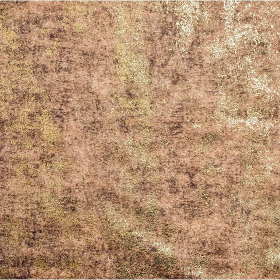 Fabric Mart Direct Brown Gold Foil Printed Fabric By The Yard, Printed Textured Fabric, Printed Velvet Fabric, Fabric For Curtain, Fabric For Pillow, Home Dcor