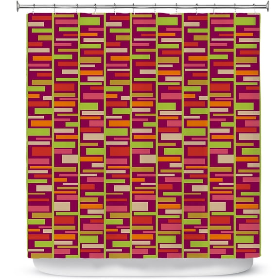 Shower Curtains 70" x 73" from DiaNoche Designs by Julia Grifol - Colourful Rectangles