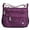 Z-Camo Purple, variant on Nausy Women's Nylon Fabric Crossbody Bag, Black