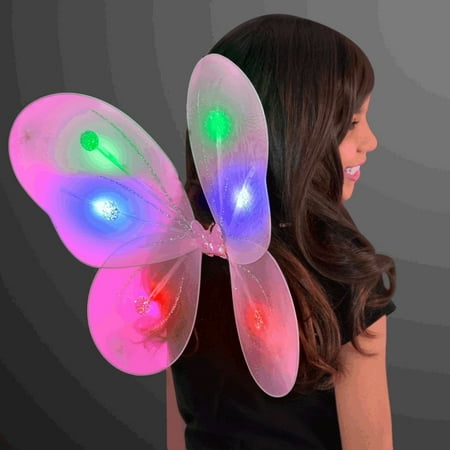 Butterfly Light Shades For Children Light Up Pink Fairy Butterfly Wings by LED Halloween Costume for Trick or Treating and Night Time Safely, Make sure your kids can be seen at night. By blinkee ()