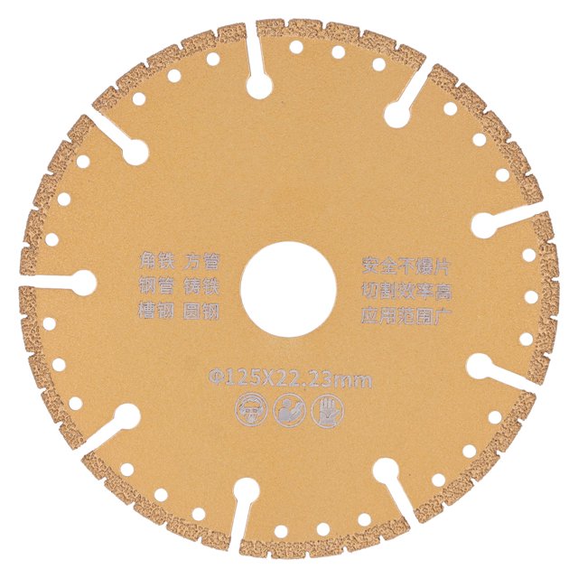 Disco de corte multifuncional de hoja de sierra para soldadura fuerte para rueda de corte para soldadura fuerte de Metal y acero de 125 x 22,23 mm