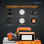 Elitech 7 CFM HVAC Vacuum Pump with External Micron Gauge, 3/4 HP Dual-Stage Rotary Vane Pump, 4 Touchscreen & App, Fast Evacuation for AC, Refrigeration, Mini Split, R12/R22/R134a/R410a- SVP-7 Pro