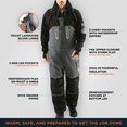 thumbnail image 3 of RefrigiWear Men’s PolarForce Insulated Bib Overalls - Maximum Warmth & Durability for Extreme Cold Weather, 3 of 6