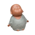 thumbnail image 5 of deevoka Little Monk Statue Buddha Sculpture Decorative Gift Desk Monk Figure Monk Ornament for Housewarming Bedroom Bookshelf Cabinet A, 5 of 9