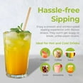thumbnail image 3 of Bionex Drinking Straws Biodegradable Sugarcane Disposable 1000 Count 8-Inch, 3 of 4