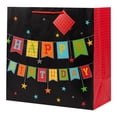 thumbnail image 1 of Bolsa de Regalo Paper Craft Grande Happy Birthday Negro, 1 of 4