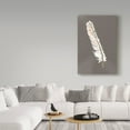 thumbnail image 3 of Trademark Fine Art 'Gold Feathers II on Grey' Canvas Art by Chris Paschke, 3 of 3