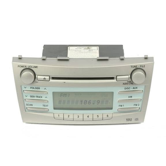 Restored 2007 Toyota Camry AM FM Radio CD MP3 Part Number 86120-06180 Face 11815 OEM (Refurbished)