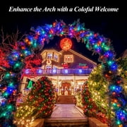 GLUAAE Christmas solar lights 39ft 100 LED Waterproof Outdoor Decoration Lighting for Patio,Lawn,Garden,Holiday,Christmas, Decorations (Multi-color)-2Pack