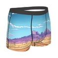 thumbnail image 4 of Uemuo Pixel Desert Landscape Pattern Men's Boxer Briefs,Trunk Anti-Chafing,Comfortable, Durable, and Stylish Underwear-XX-Large, 4 of 9