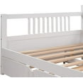 thumbnail image 3 of Harper & Bright Designs Full Daybed with Twin Trundle, Modern Solid Wood Daybed Frame, Espresso, 3 of 7