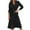 Black, variant on Kaemgyyd Mid-Length Jackets for Women Belted Windbreaker Double Breasted Trench Classic Fall Fashion Overcoat with Pockets