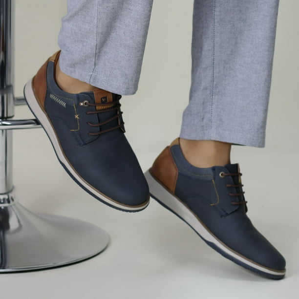Zapatos Azules Hombre Aldo Hasta El Tobillo Karson 13568597 Azul