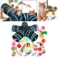 thumbnail image 4 of 22 juguetes para gatos Sunnimix incluye túneles plegables para gatos juguete interactivo de plumas 28x25cm B99504, 4 of 8