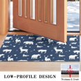 thumbnail image 3 of Dark Blue Christmas Animal Pattern Door Rugs,Washable Non Slip Door Mats Indoor,Decorative Door Mats,Entry Mat Indoor for Entrance,Bedroom,Kitchen,Bathroom,17"x30", 3 of 6