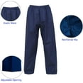 thumbnail image 4 of Ultra-Lite Rain Coat with Pants for Men Women Waterproof Rain Suit for All Sports(Navy,M), 4 of 7