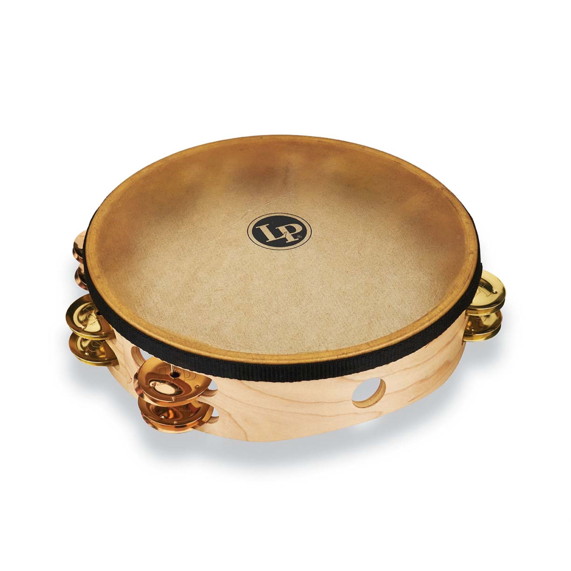LP Pro Double Row Headed Tambourine 10 in. Brass/Bronze