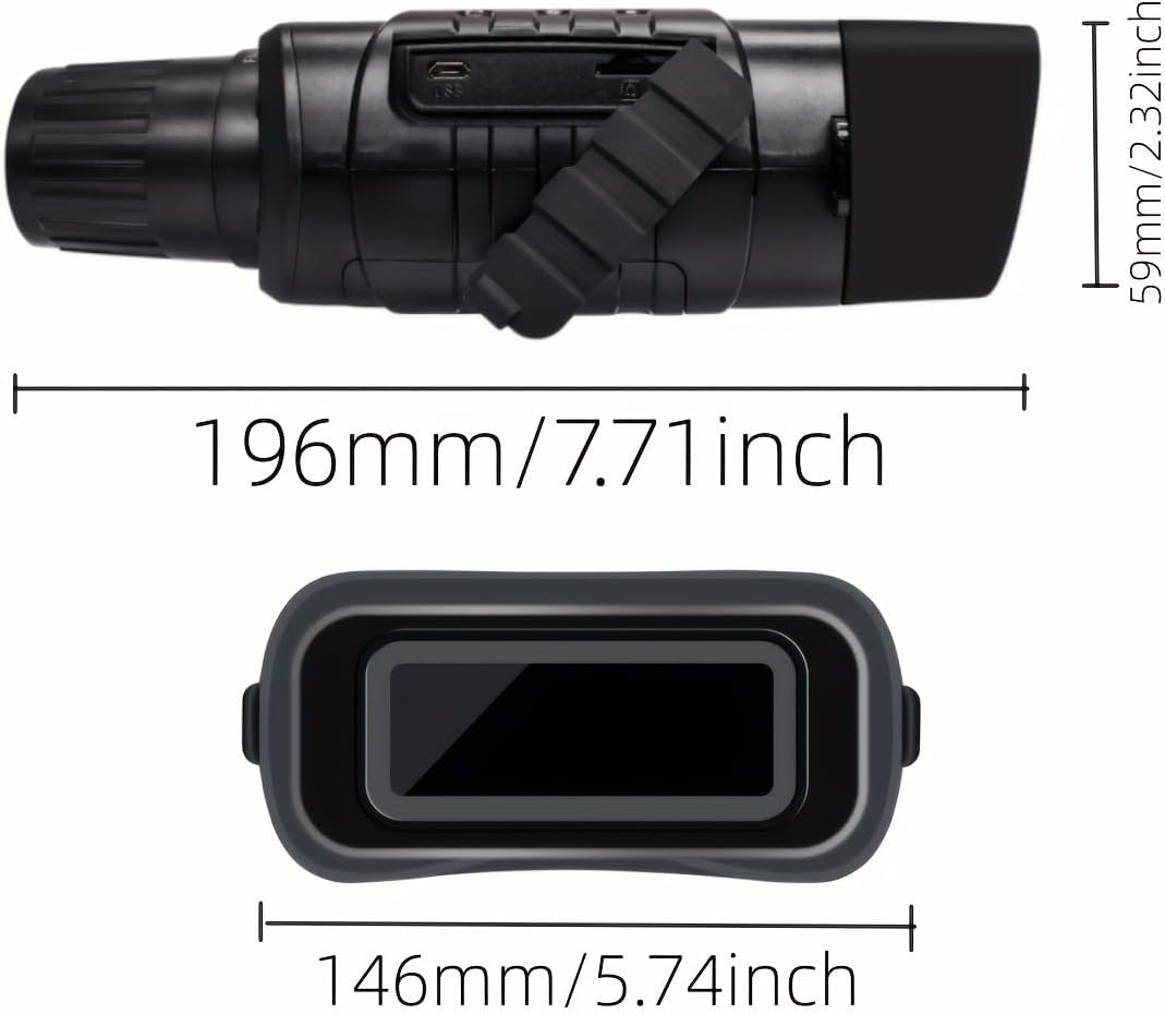 Night Vision Goggles, Infrared Binoculars with Camera for Hunting Day and Night High-Power Binoculars with 3X Digital Zoom, 984ft Range, 2.31''LCD Display with 32GB Memory Card (Battery Not Included)