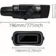 thumbnail image 3 of Lunettes de Vision Nocturne, Jumelles Infrarouges avec Caméra pour Chasse Jour et Nuit, Jumelles Haute Puissance avec Zoom Numérique 3X, Portée de 30m, Écran LCD 3,31 Pieds' avec Carte Mémoire 32 Go (Pile Non Incluse), 3 of 9