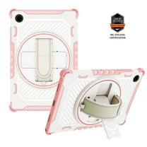 Dteck for Samsung Galaxy Tab A8 10.5 Tablet Case with Stand, Heavy Duty Shockproof Rugged Protection Cover for 10.5 Inch Samsung Galaxy Tab A8 Case (SM-X200/X205/X207),Pink