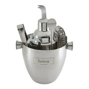 BARTENDER KIT Professional Cocktail Bar Set: Includes Manhattan Shaker, Strainer, Jigger and Ice Bucket | Additional 8... by Homelivn