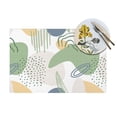 thumbnail image 4 of XMXT 4 Pcs Woven Placemats, Colorful Abstract Graffiti Stain Resistant Anti-Skid Placemat for Kitchen Table, 12 x 18 inches, 4 of 6