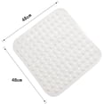thumbnail image 5 of Alfombrilla con ventosa para baño - Blanco sólido Fokelyi WLJ-2314, 5 of 5