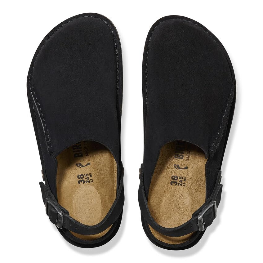 BIRKENSTOCK Lutry Premium Suede Slipper - Versatile Comfort with Removable Footbed and Flexible Ankle Strap - Multiple Colors & Sizes