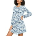 thumbnail image 3 of joogoo Winter Snow Landscape Women's Long Sleeve Nightgown Sleepwear L, 3 of 8