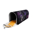 thumbnail image 3 of Lsque Purple-Eyed Floral Leopard Mailbox Cover Standard Size ,Magnetic Mailbox Covers Post Wraps Letter Box Cover -25.5x21 in, 3 of 9