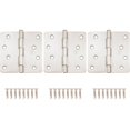 thumbnail image 3 of Bisagras para puerta Stone Harbor Hardware de 4 pulgadas, níquel satinado, paquete de 3, 3 of 4