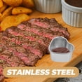 thumbnail image 4 of HONMEET Dipping Sauce Tray Heart Shape Stainless Steel 1Pack, 4 of 8